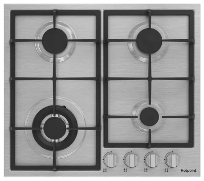Детальное фото товара: Hotpoint HGMT 642 W IX газовая поверхность