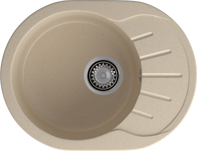 Детальное фото товара: GranFest RONDO GF-R-580 L, мойка, мрамор, кашемир