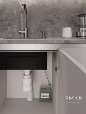 Детальное фото товара: Emar ЕД-405D.PVD Dark, дозатор для моющего средства, вороненая сталь