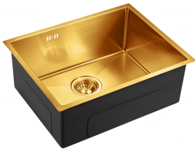 Детальное фото товара: Emar EMB-123 PVD Nano Golden, мойка, нержавеющая сталь, золото