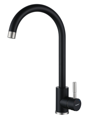 Детальное фото товара: GranFest GF-Z-5410, смеситель, гранит, черный