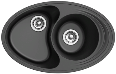 Ewigstein Elegant E- W90KF, мойка, гранит, черный