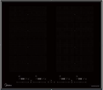Фото товара: Midea MIH67880F индукционная поверхность