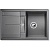 Фото товара: Blanco Metra 45S-F, мойка, гранит, темная скала с клапаном-автоматом