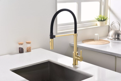 Paulmark HALT, смеситель, светлое золото Детальное фото товара: Paulmark HALT, смеситель, светлое золото