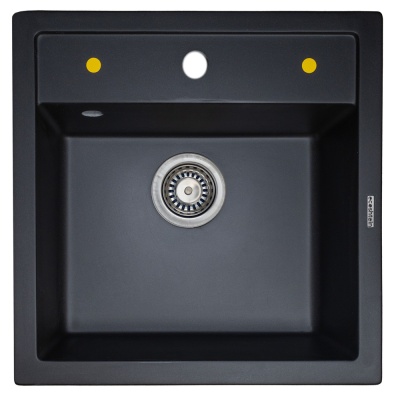 Ecoshtein PLATZ 515, мойка, гранит, черный