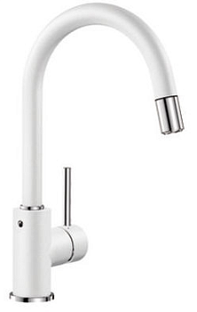 Фото товара: Blanco Mida-S, смеситель, гранит, белый