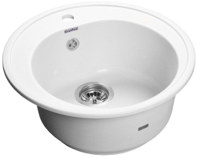 Детальное фото товара: GranFest RONDO GF-R-510, мойка, мрамор, иней