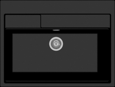 Детальное фото товара: Rivelato MODULIX MD-9082 nero profondo, мойка, гранит, черный