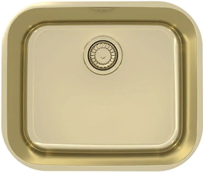 ALVEUS VARIANT MONARCH 10 GOLD, мойка, нержавеющая сталь, золото (в компекте с выпуском без сифона)