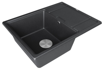 Paulmark FLUGEN 50-650, мойка, гранит, черный Детальное фото товара: Paulmark FLUGEN 50-650, мойка, гранит, черный