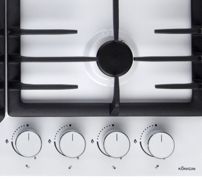Konigin Blaze 604 WHW Детальное фото товара: Konigin Blaze 604 WHW газовая поверхность