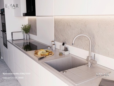 Детальное фото товара: Emar EMQ-1700.Q, мойка, гранит, барит