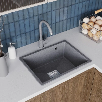 Детальное фото товара: Tolero BLADE 550, мойка, гранит, грей