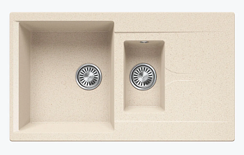 Фото товара: Polygran BRIG-870, мойка, мрамор, кремовый 327