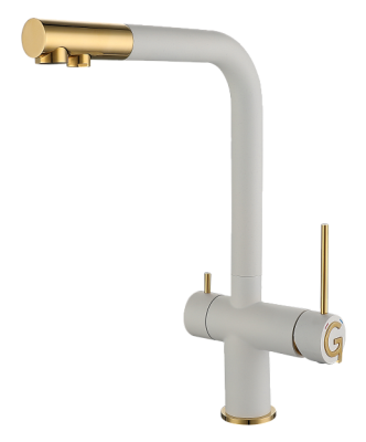 Rivelato LUGANO 1523513 brina/oro, смеситель, гранит, иней/золото