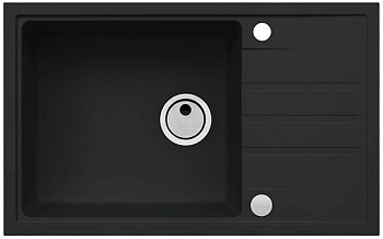 Фото товара: ALVEUS INTERMEZZO 130 GRANITAL DEEP BLACK-G90, мойка, гранит, темно-черный (в комп. с сиф. 1117292)