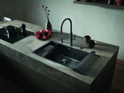 Детальное фото товара: Franke BXM 210/110-68 F-INOX, мойка, нержавеющая сталь, антрацит