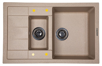 Фото товара: Ecoshtein RECHTECK 781.5, мойка, гранит, песочный