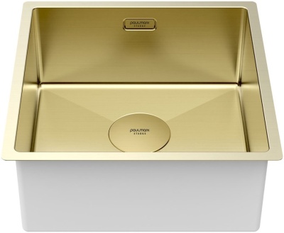 Детальное фото товара: Paulmark NEXT 44 UNI, мойка, нержавеющая сталь, светлое золото