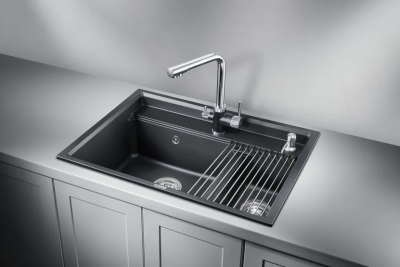 GRANULA 7302 мойка, гранит, шварц Детальное фото товара: GRANULA 7302 мойка, гранит, шварц