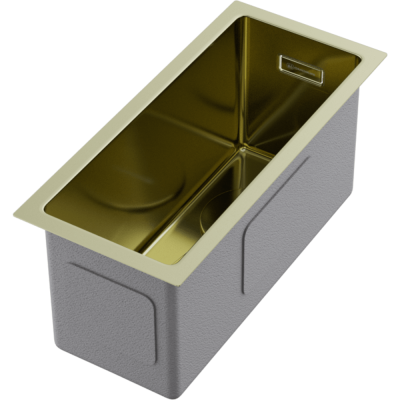 Детальное фото товара: Omoikiri Taki 20-U/IF-LG, мойка, нержавеющая сталь/светлое золото