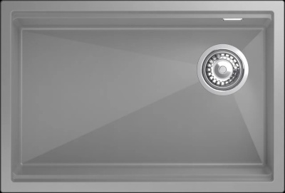 Детальное фото товара: Rivelato LINO LN-654-R grigio metallizz мойка, гранит, серый металлик