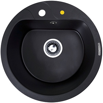 Фото товара: Zigmund & Shtain KREIS 505F, мойка, черный базальт  