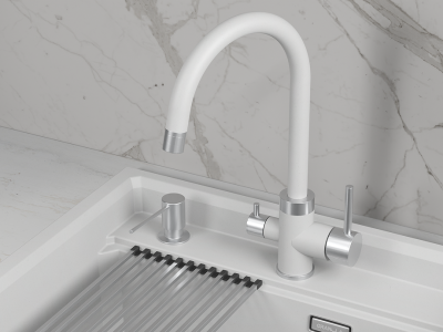 Детальное фото товара: GRANULA 5169 смеситель, нержавеющая сталь, арктик