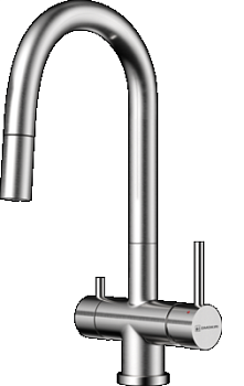 Фото товара: Omoikiri Akita-S BN, смеситель, нержавеющая сталь