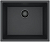 Фото товара: ALVEUS OMNI 30 GRANITAL DEEP BLACK-G90 BE, мойка, гранит, черный матовый (в комп. с сифоном 1148151)