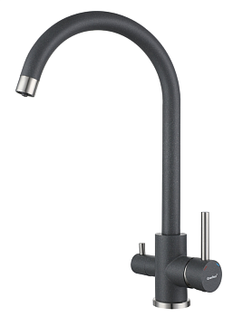 Фото товара: GranFest GF-Z-5420, смеситель, гранит, темно-серый