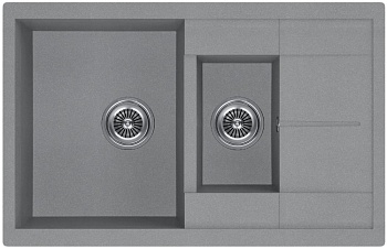 Фото товара: KUCHENSTERN FLUG 60-2, мойка, гранит, титан