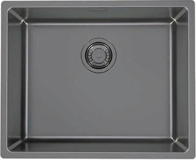 Детальное фото товара: ALVEUS KOMBINO 50 MONARCH ANTRACITE SAT-90, мойка,нерж.сталь, антрацит (в компл. с выпуском без сиф)