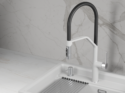 Детальное фото товара: GRANULA 9012 смеситель, гранит, арктик