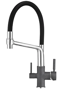 Фото товара: GRANULA 0083 смеситель, гранит, графит