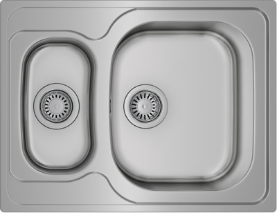Детальное фото товара: Teka UNIVERSE 60 T-XP 1 1/2 B POLISHED, мойка, нержавеющая сталь полированная