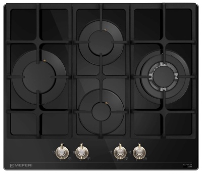 Детальное фото товара: MEFERI MGH604BK GLASS RETRO газовая поверхность