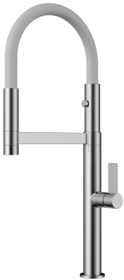 Omoikiri Osaka BN-WH смеситель, нержавеющая сталь/белый Omoikiri Osaka BN-WH смеситель, нержавеющая сталь/белый