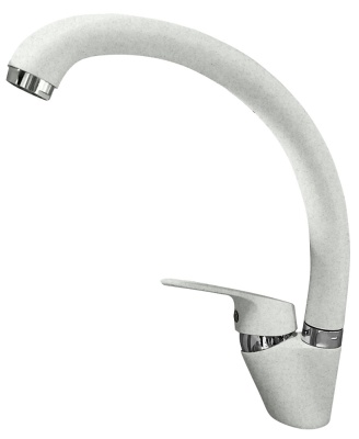 GranFest QUARZ Z3323, смеситель, гранит, белый