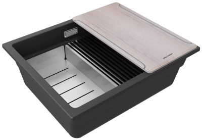 Детальное фото товара: Paulmark LUMI-MULTI SINK 55 UNI, мойка, гранит, антрацит