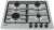 Haier HHX-M64ENX Детальное фото товара: Haier HHX-M64ENX газовая поверхность