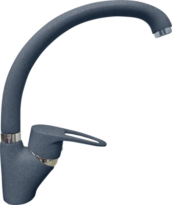 GranFest 1024, смеситель, мрамор, графит