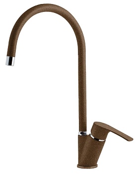 Фото товара: GranFest 5023, смеситель, мрамор, терракот