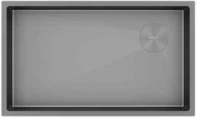 Paulmark NEXT-SKEW 74 UNI, мойка, нержавеющая сталь, матовый серый