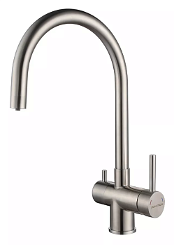 Фото товара: Paulmark HELLER, смеситель, брашированная сталь