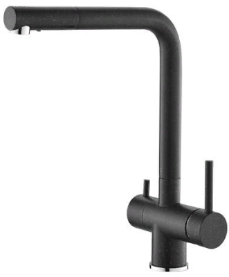 Детальное фото товара: ALVEUS AQUILA G91 CARBON, смеситель, гранит, черный