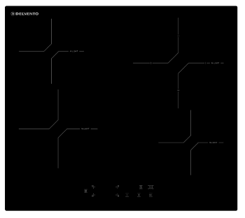 Фото товара: Delvento V60D24S121 стеклокерамическая поверхность