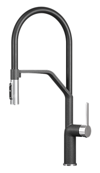 Фото товара: GRANULA 9012 смеситель, гранит, черный