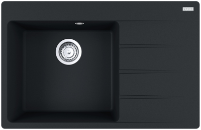 Franke CNG 611/211-78 TL, мойка, гранит, черный матовый, чаша слева